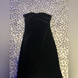 Elegant Black Velvet Dress